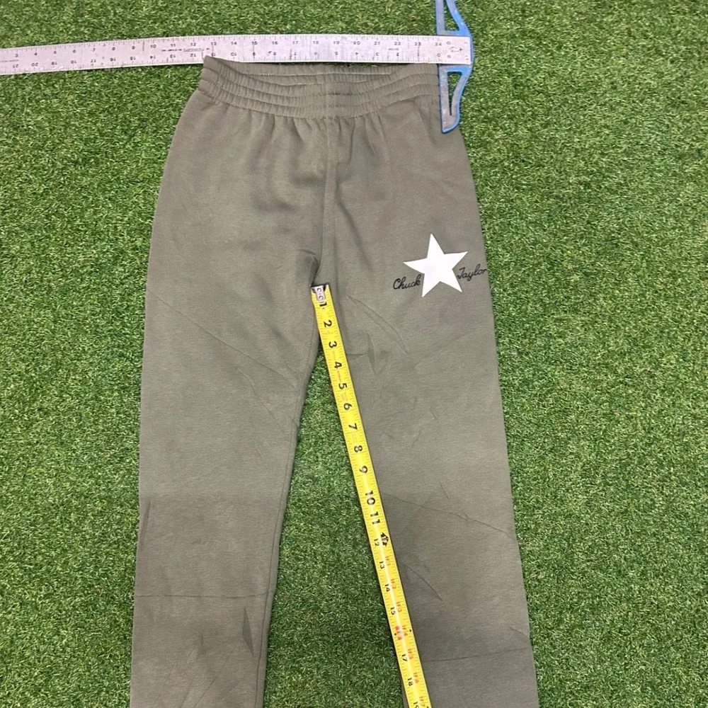 Converse Chuck Taylor Boys Medium Olive Green Star Logo Jogger Sweatpants